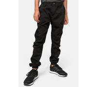 Urban Classics Pantaloni da allenamento per bambini Boys Pantalone da jogging elasticizzato nero 146/152 Nero