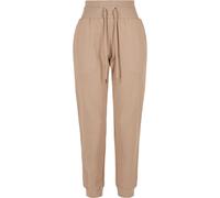 Urban Classics Ladies Organic High Waist Sweat Pants, Pantaloni Donna, Marrone (Softtaupe), M
