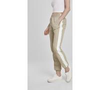 Urban Classics Pantaloni da donna Donna Piped Track Pantaloni Concrete/Electriclime S Beige
