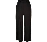 Urban Classics Pantaloni da donna Gamba dritta da donna Culotte a coste Interlock 5XL Nero
