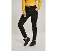 Urban Classics Pantaloni cargo vita alta da donna Nero 28
