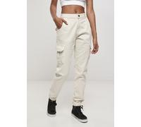 Urban Classics High Waist Cargo Pants, Pantaloni Donna, Whitesand, 32
