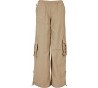 Urban Classics Pantaloni da donna Pantaloni Cargo larghi in nylon stropicciato da donnaon 5XL Grigio