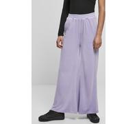 Urban Classics Pantaloni da donna Pantaloni da donna a vita alta in velluto Lavanda L Viola