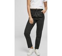 Urban Classics Pantaloni da donna Pantaloni da donna a vita alta Knitted Denim Chino Nero 27 Nero