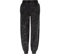 Urban Classics Pantaloni da donna Pantaloni da donna lavati con l'asciugamano 5XL Nero