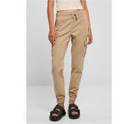 Urban Classics Pantaloni da donna Pantaloni da jogging a vita alta da donna XL Beige