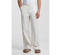 Urban Classics Pantaloni di lino Loose Cotton TB6620 M Bianco