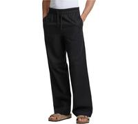 Urban Classics Pantaloni di lino Loose Cotton TB6620 M Nero