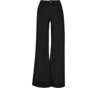 Urban Classics Ladies High Waist Wide Leg Chino Pants, Pantaloni, Donna, Nero (Black), 28