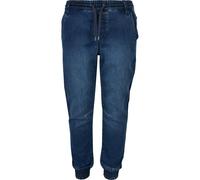 Urban Classics Pantaloni per bambini Boys Knitted Denim Jogpants Blue Washed 110/116 Blu