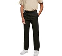 Urban Classics Pantaloni Straight Slit, Nero, L Uomo