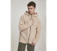 Urban Classics Giacca invernale con cappuccio Sherpa Zip Jacket Darksand S Marrone