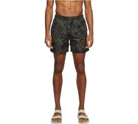 URBAN CLASSICS Costume da Bagno Uomo, Pantaloncini da Bagno ad Asciugatura Rapida, Boxer da Bagno Surf e Attivitá Sportiva, Colore palm/olive, 4XL