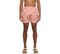 URBAN CLASSICS Costume da Bagno Uomo, Pantaloncini da Bagno ad Asciugatura Rapida, Boxer da Bagno Surf e Attivitá Sportiva, Colore cactus aop, XXL