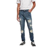 Urban Classics Pesante Destroyed Slim Fit Pantaloni Jeans Used Look Denim