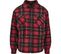 Urban Classics Plaid Teddy a Righe Maglia Giacca a Quadri Flanelloptik