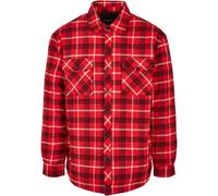 Urban Classics Plaid Trapuntato Maglia Giacca Camicia a Quadri con Bottoni