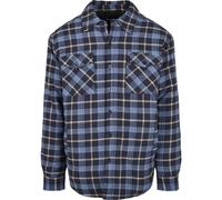 Urban Classics Plaid Trapuntato Maglia Giacca Camicia a Quadri con Bottoni