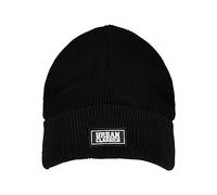 Urban Classics Plain Stitch Recycled Yarn Beanie Berretto, Nero, Taglia Unica Unisex-Adulto