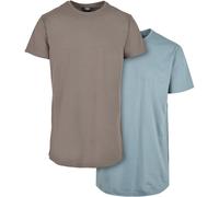 Urban Classics Pre-pack Shaped Long Tee 2-Pack Top T Shirt Camicia Oversize