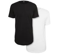 Urban Classics Pre-pack Shaped Long Tee 2-Pack Top T Shirt Camicia Oversize