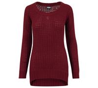 Urban Classics Ladies Long Wideneck Sweater Donna Maglione Borgogna M 100% poliacrilico Regular