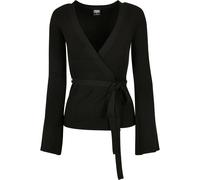 Urban Classics Cardigan Avvolto in Maglia a Coste da Donna Maglione, Nero, M