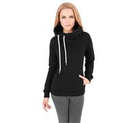 Urban Classics - Pullover Raglan High Neck Hoody, Felpa Donna, Nero (Schwarz), Medium (Taglia Produttore: Medium)