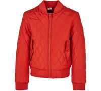 Urban Classics Ragazze Giacca Ragazze Diamond Quilt Nylon Giacca 110/116 Rosso