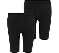 Urban Classics Ragazze Pantaloncini da ciclismo a vita alta 2 pezzi UCK2632A 122/128 Nero
