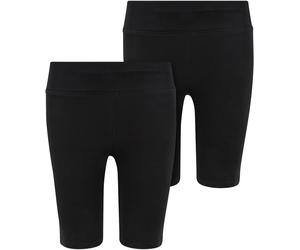 Urban Classics Ragazze Pantaloncini da ciclismo a vita alta 2 pezzi UCK2632A 158/164 Nero