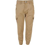 Urban Classics Ragazze Pantaloni Ragazze Pantaloni cargo a vita alta 146/152 Beige