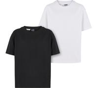 Urban Classics Ragazze Ragazze Oversized Boyfriend Tee 2-Pack UCK3634 122/128 Nero