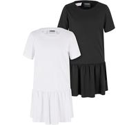 Urban Classics Ragazze Ragazze Valance Tee Dress 2-Pack UCK4104A 146/152 Bianco