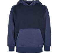 Urban Classics Ragazzi Boys 2-Tone Fake Raglan Hoody Midnightnavy/Darkblue 110/116 Blu
