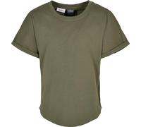 Urban Classics Ragazzi Boys Long Shaped Turnup Tee Olive 134/140 Verde