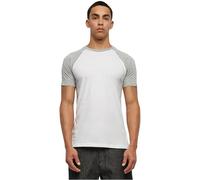 Urban Classics Raglan Contrast Tee, Maglietta Uomo, Bianco/Grigio, 5XL