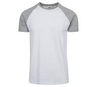 Urban Classics Raglan Contrast Tee, Maglietta Uomo, Bianco/Grigio, L
