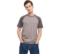 Urban Classics Raglan Contrast Tee, Maglietta Uomo, Grigio (Asphalt/Darkshadow), 4XL Plus