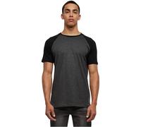 Urban Classics Raglan Contrast Tee, Maglietta Uomo, Grigio (Charcoal/Black), S