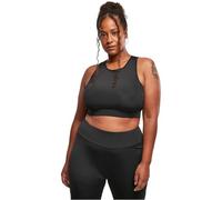 Urban Classics Reggiseno Da Donna Con Collo Alto, Reggiseno sportivo Donna, Nero, L