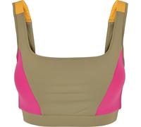Urban Classics Reggiseno donna Colour Block Khaki/Viola brillante/Magimango S Cachi