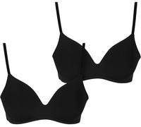 Urban Classics Reggiseno donna con ferretto Reggiseno donna Basic imbottito 2 pezzi TB7654A 70A Nero