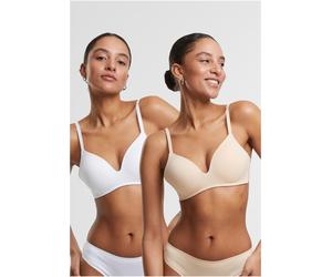 Urban Classics Reggiseno donna con ferretto Reggiseno donna Basic imbottito 2 pezzi TB7654A 85B Multicolore