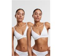 Urban Classics Reggiseno donna con ferretto Reggiseno donna basic non imbottito confezione da 2 pezzi TB7655A L Bianco