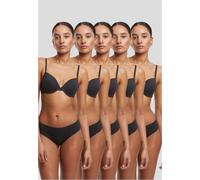 Urban Classics Reggiseno donna wit Ferretto Donna Basic Cotton Brasiliano 5 pezzi TB7659C XL Nero