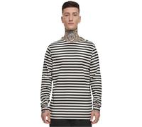 Urban Classics Regular Stripe LS T-Shirt, Bianco Sabbia/Nero, M Uomo