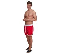 Urban Classics Pantaloncini Retro Swimshorts – Rosso – XXL Uomo