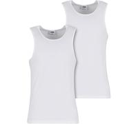 Urban Classics Ribbed Undershirt 2-Pack Uomo Canotta Nero 100% Cotone Regular